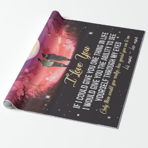 To My Wife Letter To My Wife Love From Husband Wrapping Paper