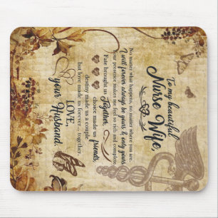 To My Wife Nurse Love Letter Husband Valentine Day Mouse Mat