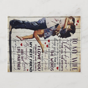To My Wife Present Love Quotes Present Postcard