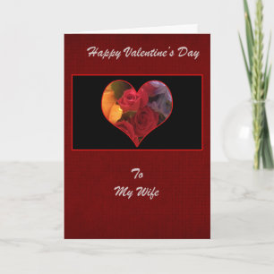 To My Wife Valentine's Day Greeting Card