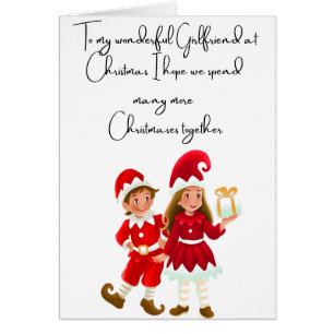 To my Wonderful Girlfriend at Christmas card