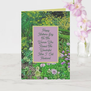 TO MY WONDERFUL MOTHER-IN-LAW/FLORAL CARD