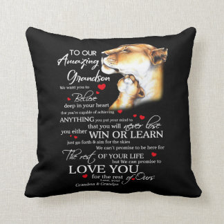 To Our Amazing Grandson Cushion