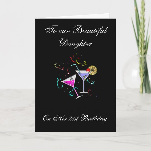 TO OUR BEAUTIFUL GIRL 21ST BIRTHDAY CARD (Front)