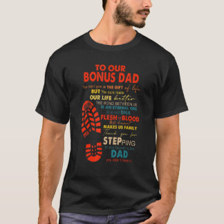 To Our Bonus Dad New Super Dad Announcemen T-Shirt