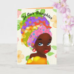 To Our Daughter African Girl Birthday Card<br><div class="desc">To Our Daughter African Girl Birthday Card</div>