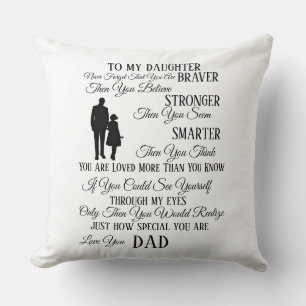 To Our Daughter From Dad Cushion