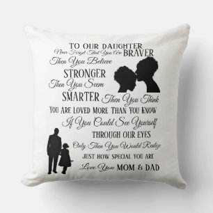 To Our Daughter From Mum & Dad Cushion