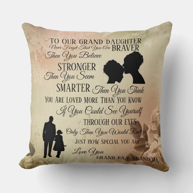 To Our Grand Daughter Cushion (Front)