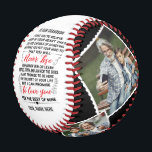 To Our Grandson From Grandparents & Custom 4 Photo Baseball<br><div class="desc">To My Grandson I Want You To believe deep in your heart that you are capable of achieving anything you put your mind to and that you will never lose you either win or learn just go forth and aim for the skies I can't promise to be here for the...</div>