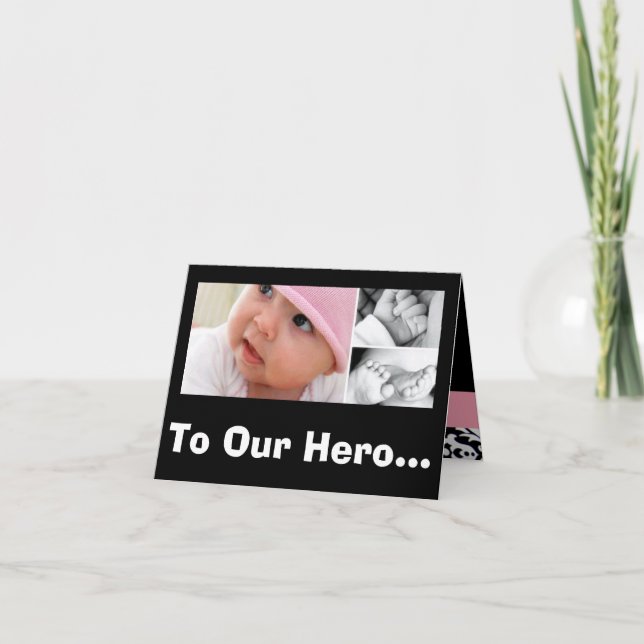 To Our Hero! Birth Mother's Day! Card (Front)