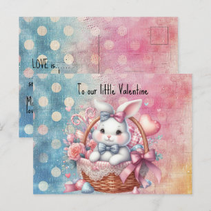 To our Little Valentine Postcard