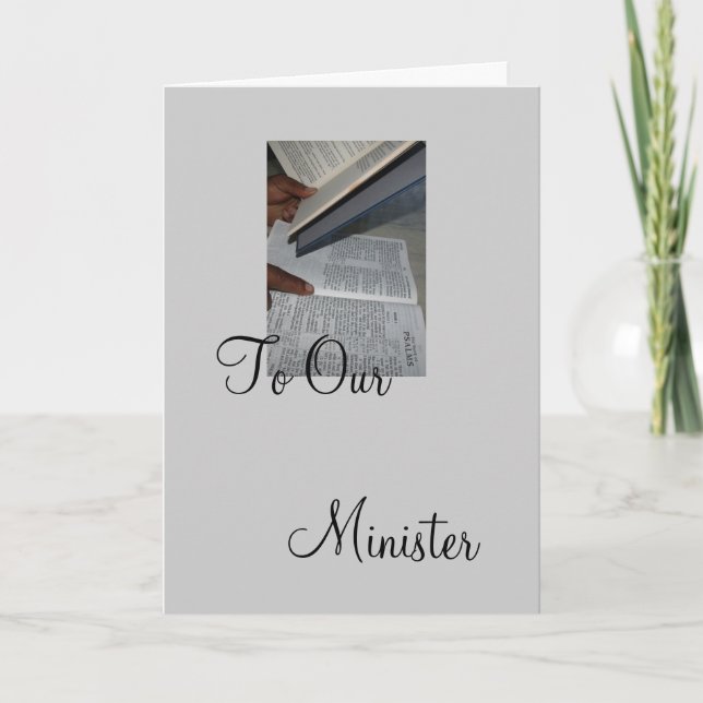 To Our Minister Thank You Card (Front)