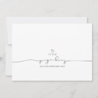 To Our Page Boy Wedding Morning Cute Message