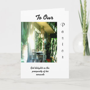 To Our Pastor Thank You Card