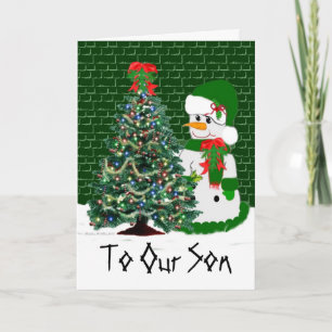 To Our Son Holiday Card