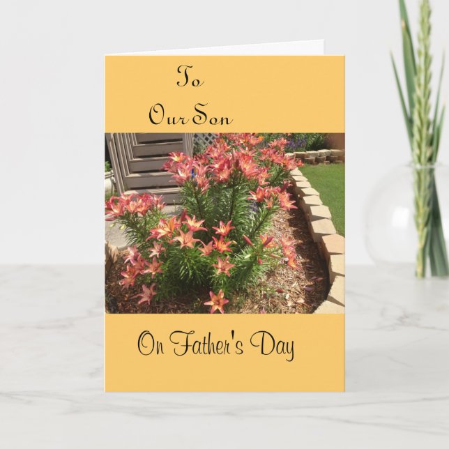 To Our Son,On Father's Day Card (Front)