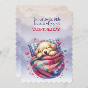 To Our Sweet Bundle of Joy on Valentine's Day Holiday Card