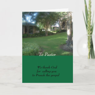 To Pastor Card