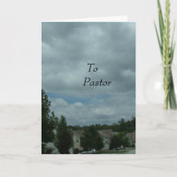 TO Pastor