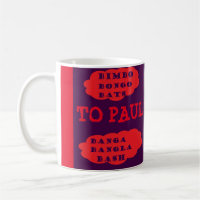 To Paul with love red purple design fun logo too