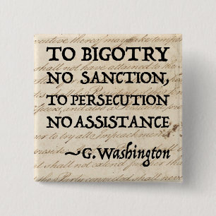 To Persecution No Assistance 15 Cm Square Badge