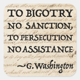 To Persecution No Assistance Square Sticker