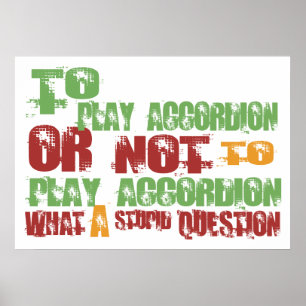 To Play Accordion Poster