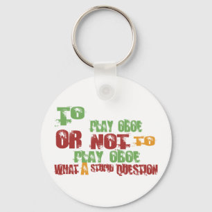 To Play Oboe Key Ring