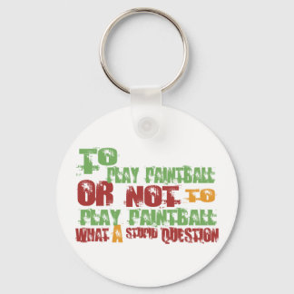 To Play Paintball Key Ring