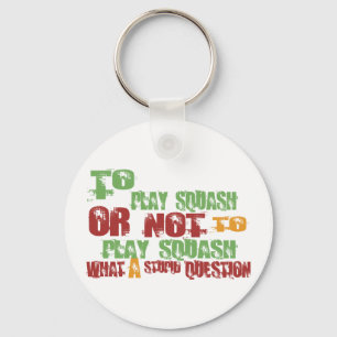 To Play Squash Key Ring