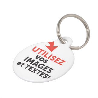 To print your designs in French line DIY Pet Tag