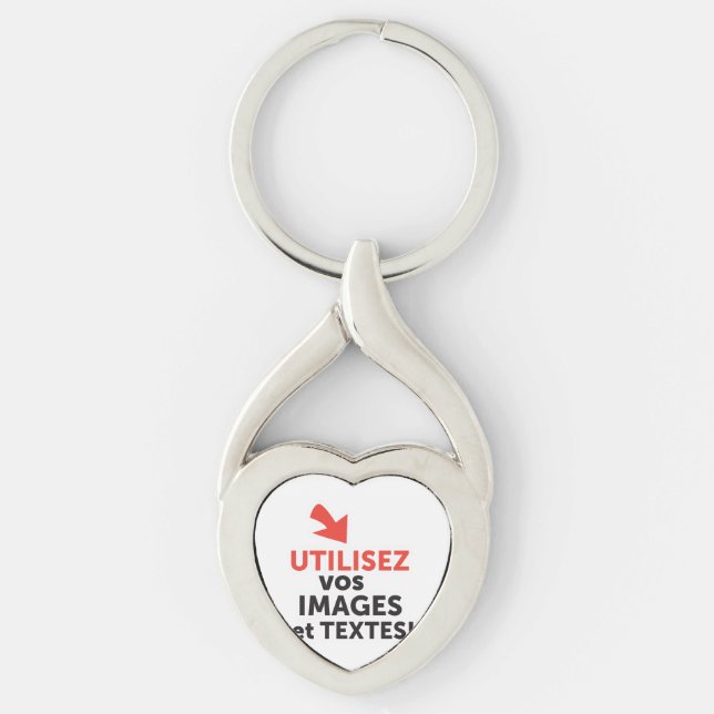 To print your designs in French line Key Ring (Front)