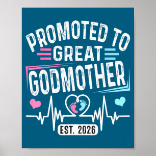 To Promoted Great Godmother Est Vintage Poster