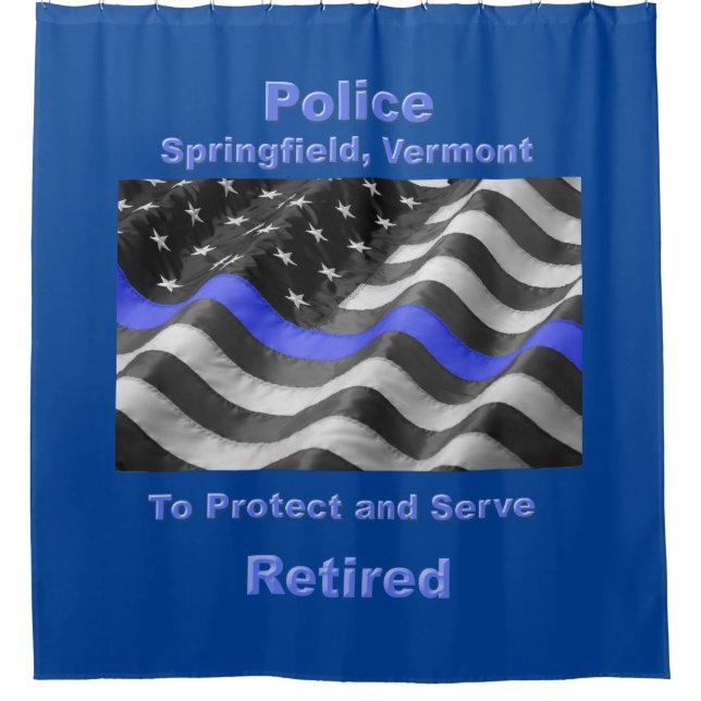  To Protect and Serve.  Thank You. Shower Curtain (Front)