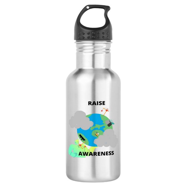 TO RAISE AWARENESS! 532 ML WATER BOTTLE (Front)