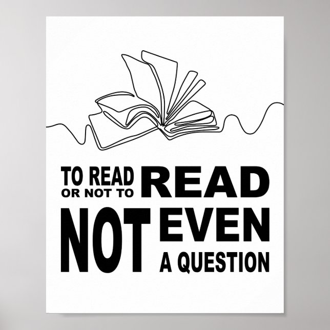 To read or not to read  poster (Front)