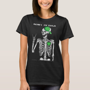 To Rock Mental Health Awareness Skeleton Rock Hand T-Shirt