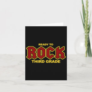 To Rock The Third Grade Fun Back To School  Card