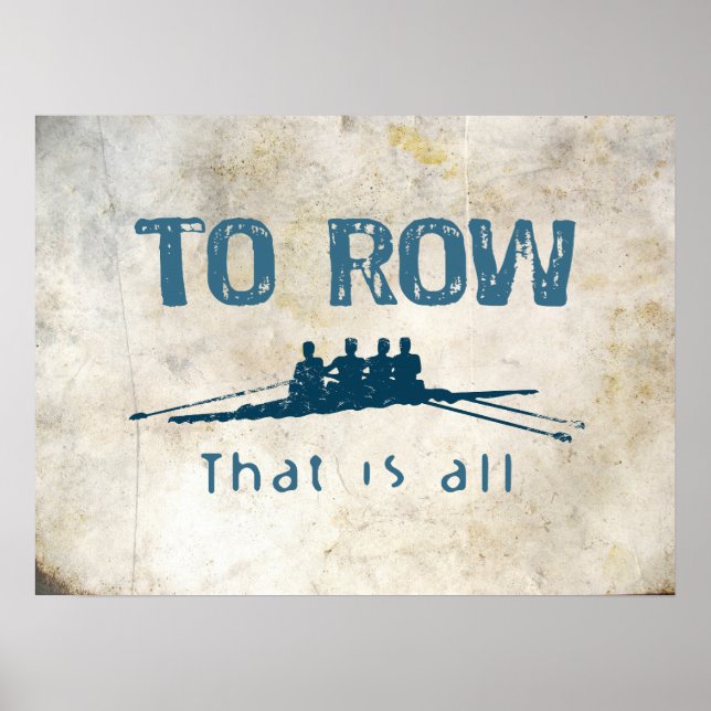 To Row Poster (Front)