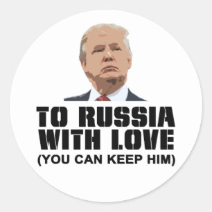 To Russia with Love Classic Round Sticker