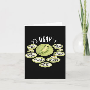 To school psychologist funny frog mental healthTo Card