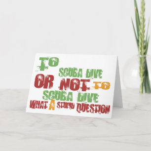 To Scuba Dive Card