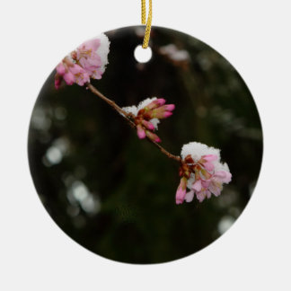 'To See the Cherry Hung with Snow' -A E Housman Ceramic Tree Decoration