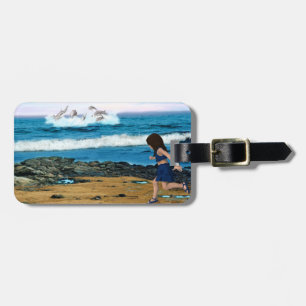 To See the Dolphins Luggage Tag