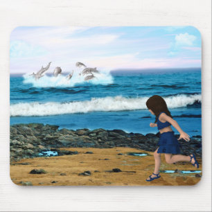 To See the Dolphins Mouse Mat
