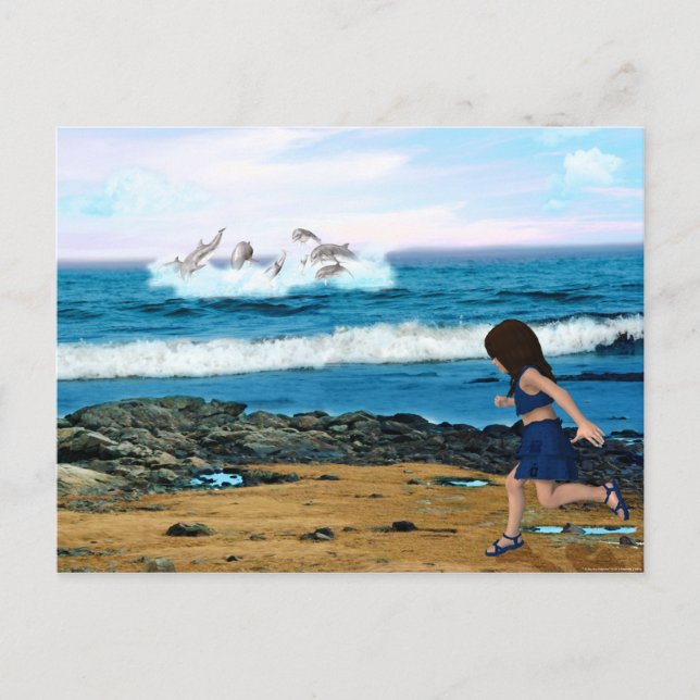 To See the Dolphins Postcard (Front)