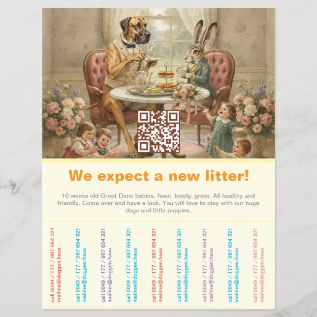 To sell Puppies Flyer (Front)