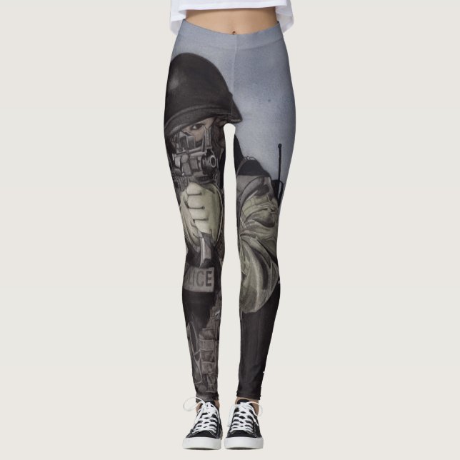 To Serve And Protect Legging Personalise NAME (Front)