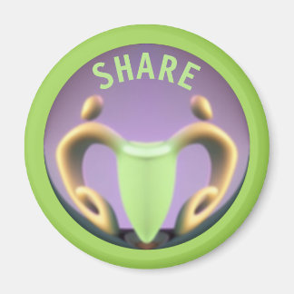 To Share Is To Care Round Magnet